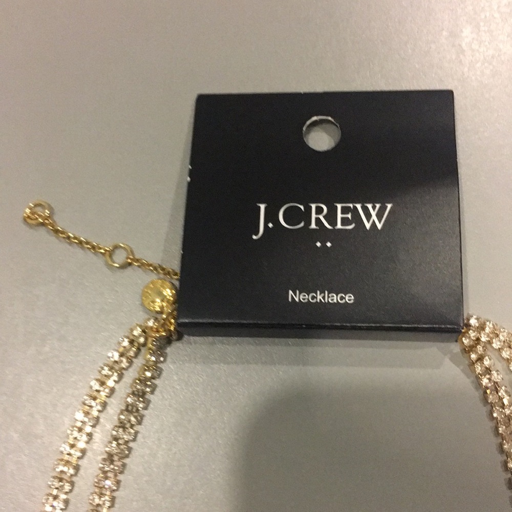 J. Crew Factory Crystal Two Layer Statement Neckl… - image 7
